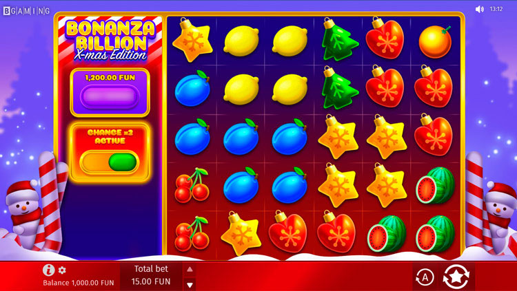 Игровое поле слота Bonanza Billion