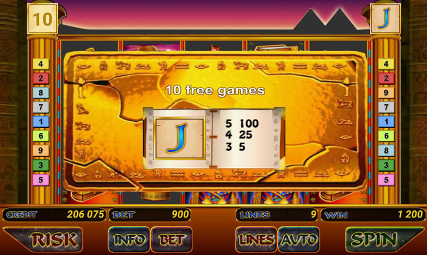 Бонусный раунд с расширяющимся символом в Book of Ra