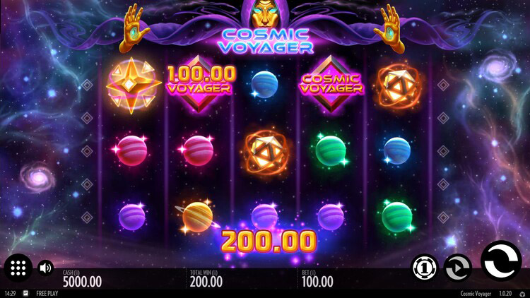 Игровой автомат Cosmic Voyager от Thunderkick на космическую тематику