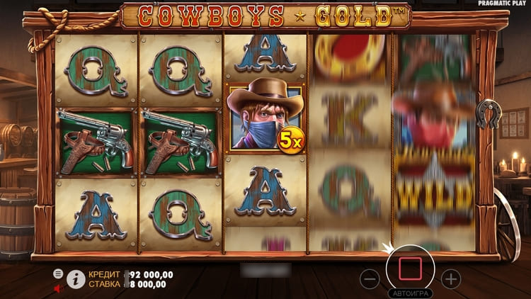 Демо-режим слота Cowboys Gold с виртуальным балансом