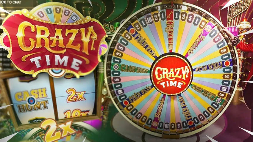 Игровое колесо Crazy Time с профессиональным ведущим