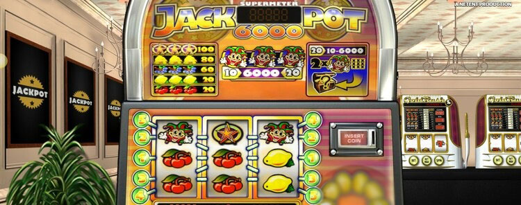 Игровой процесс в слоте Jackpot 6000 с классическими символами