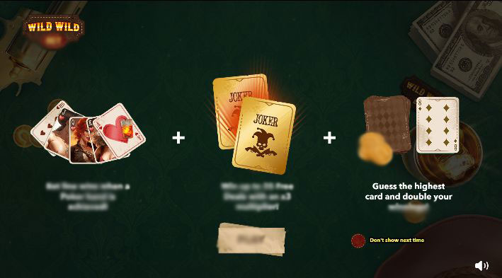 нтерфейс слота Wild Wild Bet в покерной стилистике