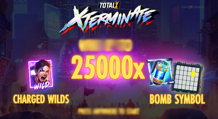 Символы слота Xterminate — премиальные и карточные на фоне разрушенного города
