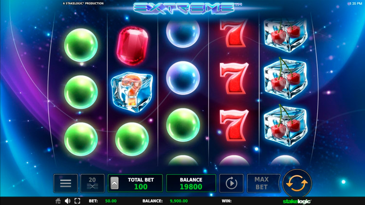 Таблица выплат игрового автомата Extreme