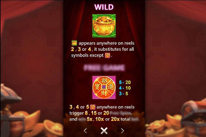 Символы слота Fa Cai Shen 2: Wild, Scatter, золотые монеты, дракон, красные конверты