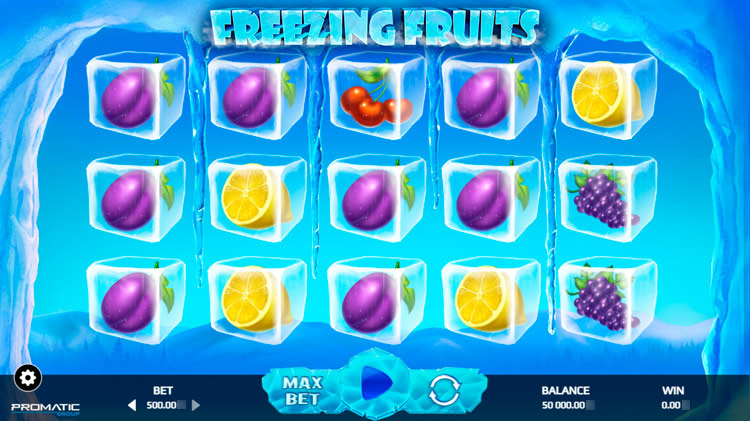 Игровой автомат Freezing Fruits от Promatic с замороженными фруктами на барабанах