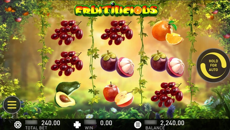 Игровое поле слота Fruitilicious от Gameplay Interactive с 3x3 барабанами