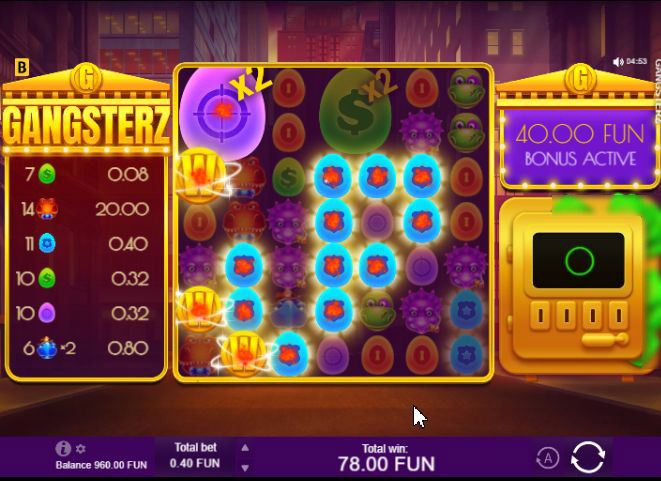 Детальная схема выплат в Gangsterz