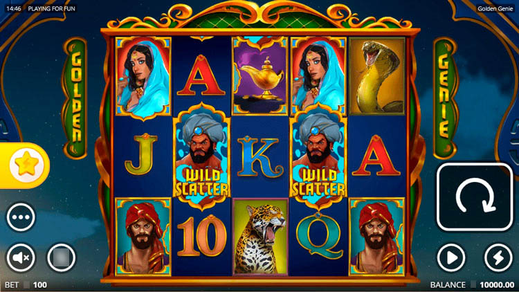 Анимация джинна во время выигрыша