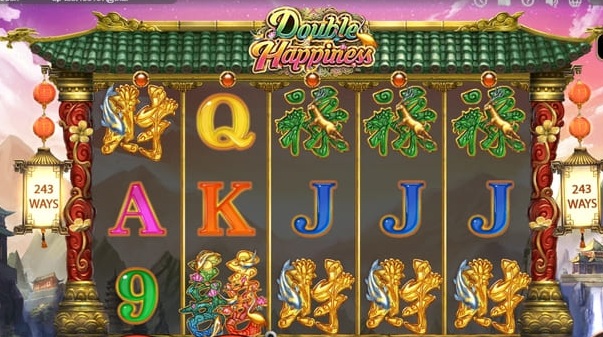Игровой автомат Double Happiness с азиатской тематикой и барабанами 5x3