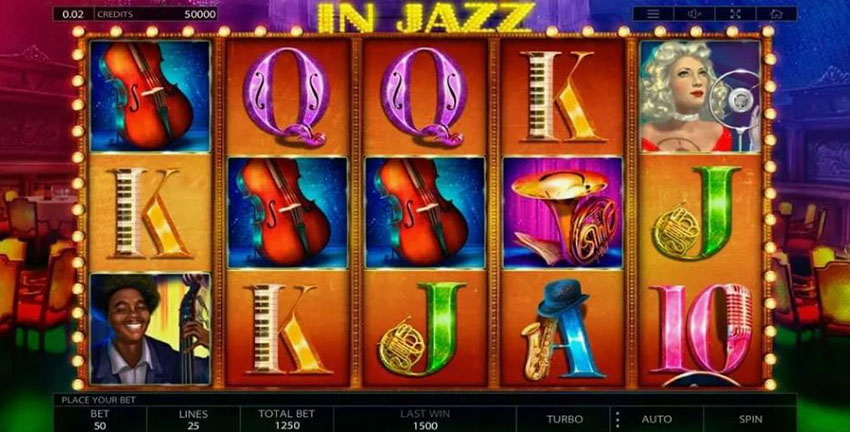 Панорама игрового поля In Jazz с музыкальными персонажами