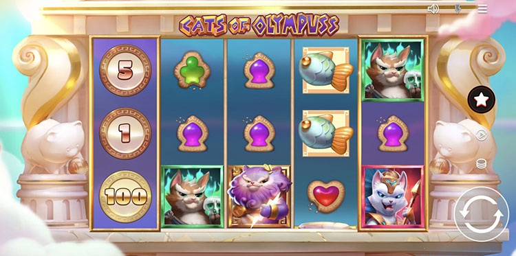 Игровой автомат Cats Of Olympuss в демо-режиме