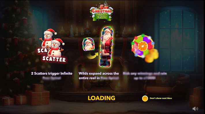 Игровое поле слота Christmas Infinite Gifts с символами