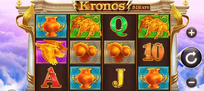 Игровой автомат Kronos с античной тематикой и барабанами 4x3