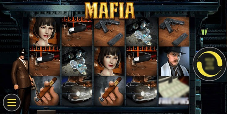 Игровой автомат Mafia с барабанами 5x3 и криминальной атмосферой