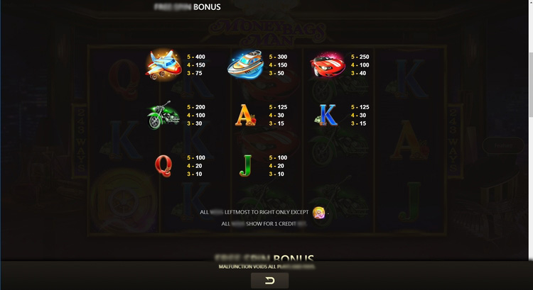 Слот Moneybags Мужчина на экране смартфона с чемоданами для денег и авто-игрой