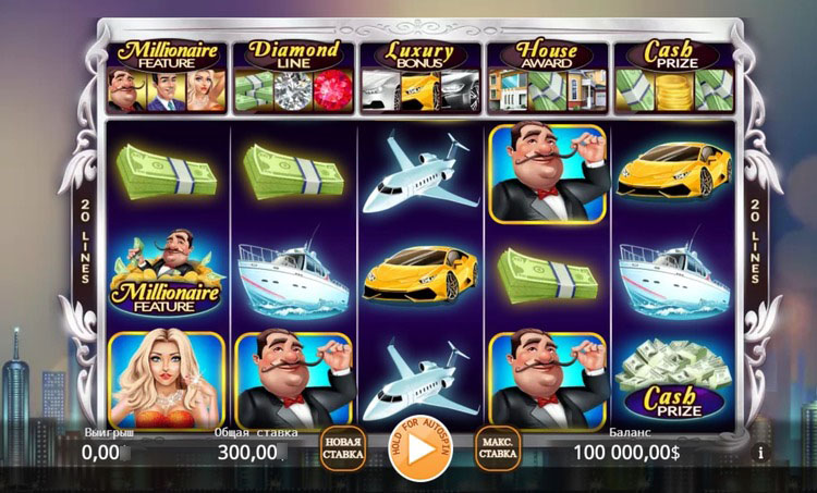 Золотые символы роскоши на игровом поле