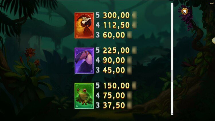 Таблица выплат и символов игрового автомата Multifly