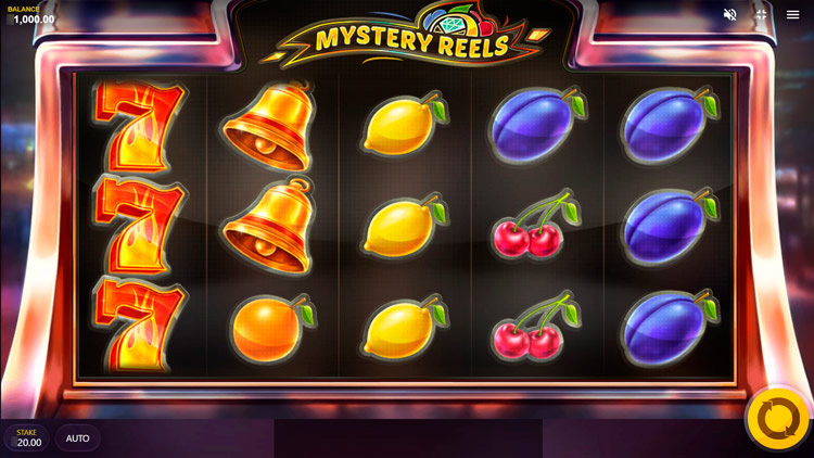 Игровое поле автомата Mystery Reels с классическими символами