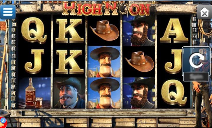 Шериф стреляет по барабанам в слоте High Noon