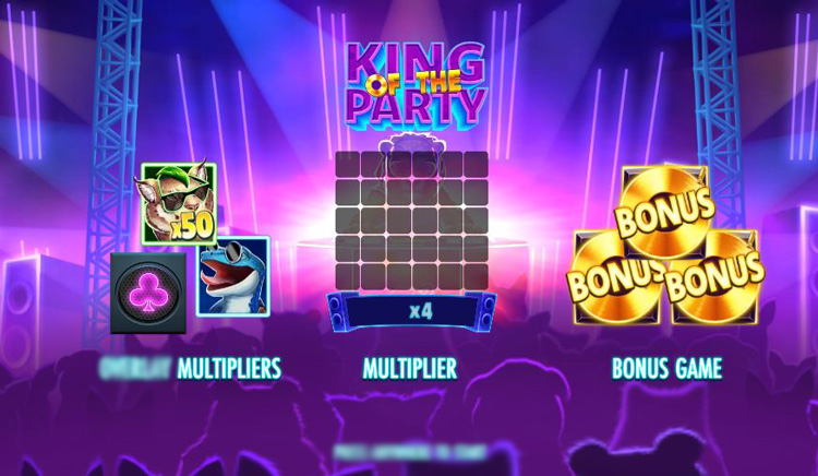Внешний вид игры King of the Party на экране смартфона