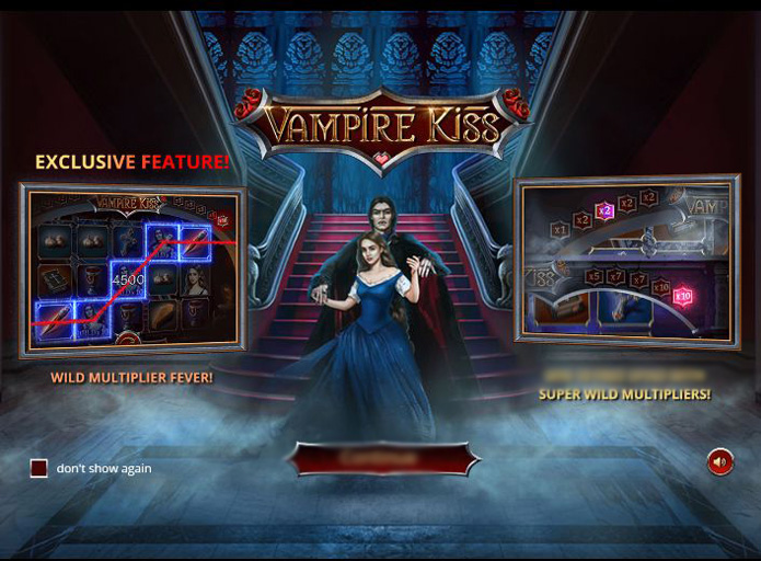Игровой интерфейс слота Vampire Kiss с выигрышной комбинацией