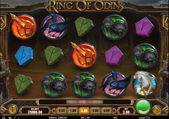Игровое поле слота Ring of Odin