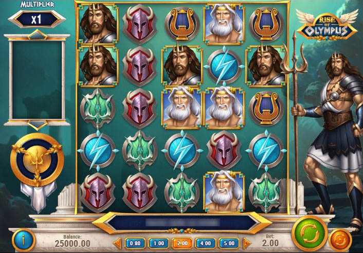 Символы и боги Rise of Olympus и работа функции Hand of God