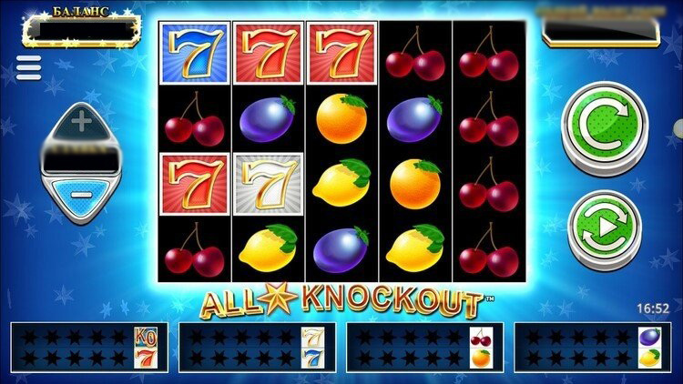 Слот All Star Knockout на экране ноутбука