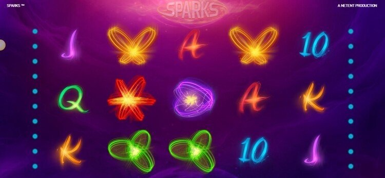 Бонусный раунд в игровом автомате Sparks с бесплатными вращениями'