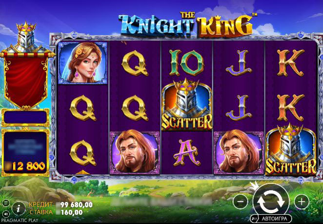 Игровое поле слота The Knight King
