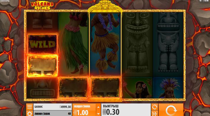 Символы игрового автомата Volcano Riches — драгоценные камни и кристаллы