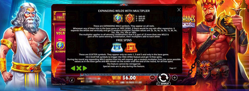 Сравнительная таблица механик Zeus vs Hades и Gates of Olympus